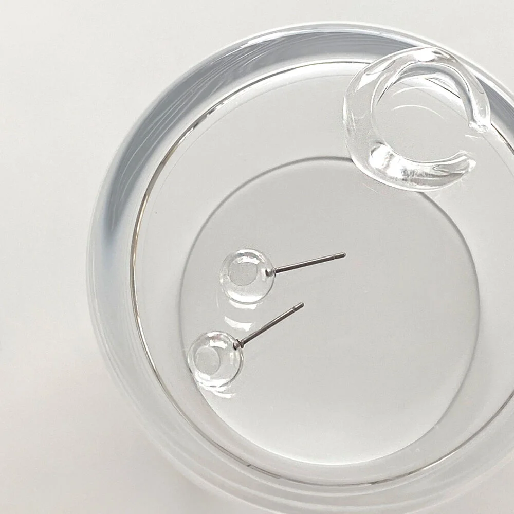 Pure Acrylic Earring&Ear Cuff Set