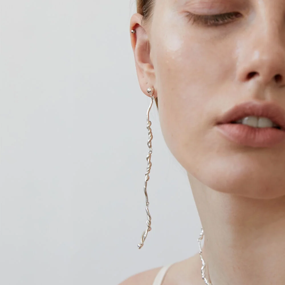 Vine drop earrings