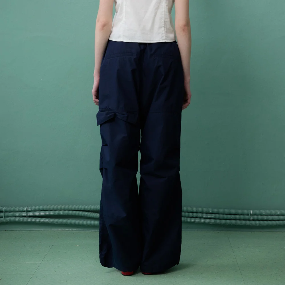 Olivern 蝴蝶結口袋 工裝 褲子_Girls Ribbon pocket pants