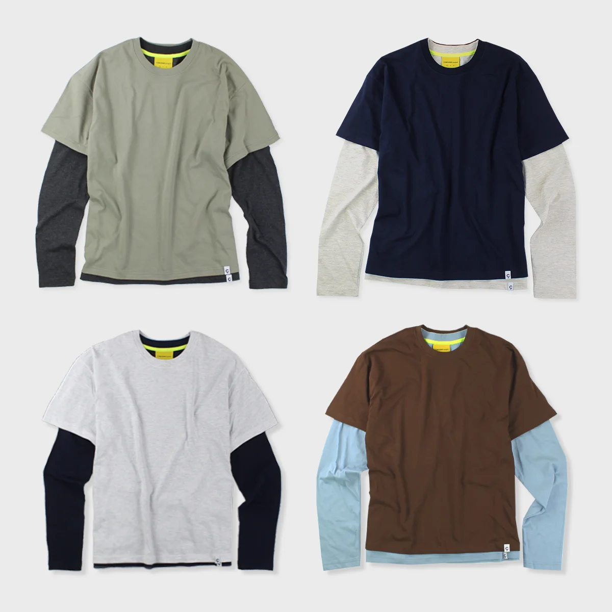 cb layered t-shirts L/S(4color)