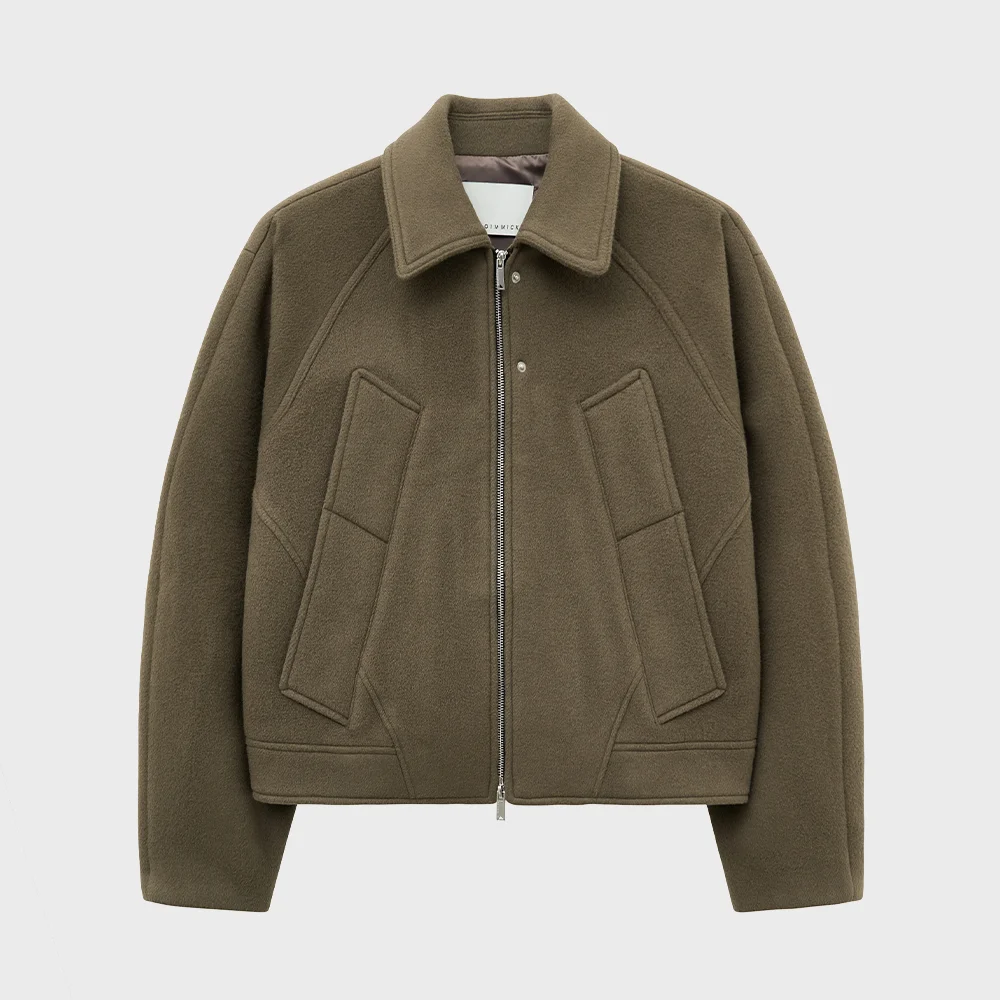RAGLAN WOOL BLOUSON (MOCHA)