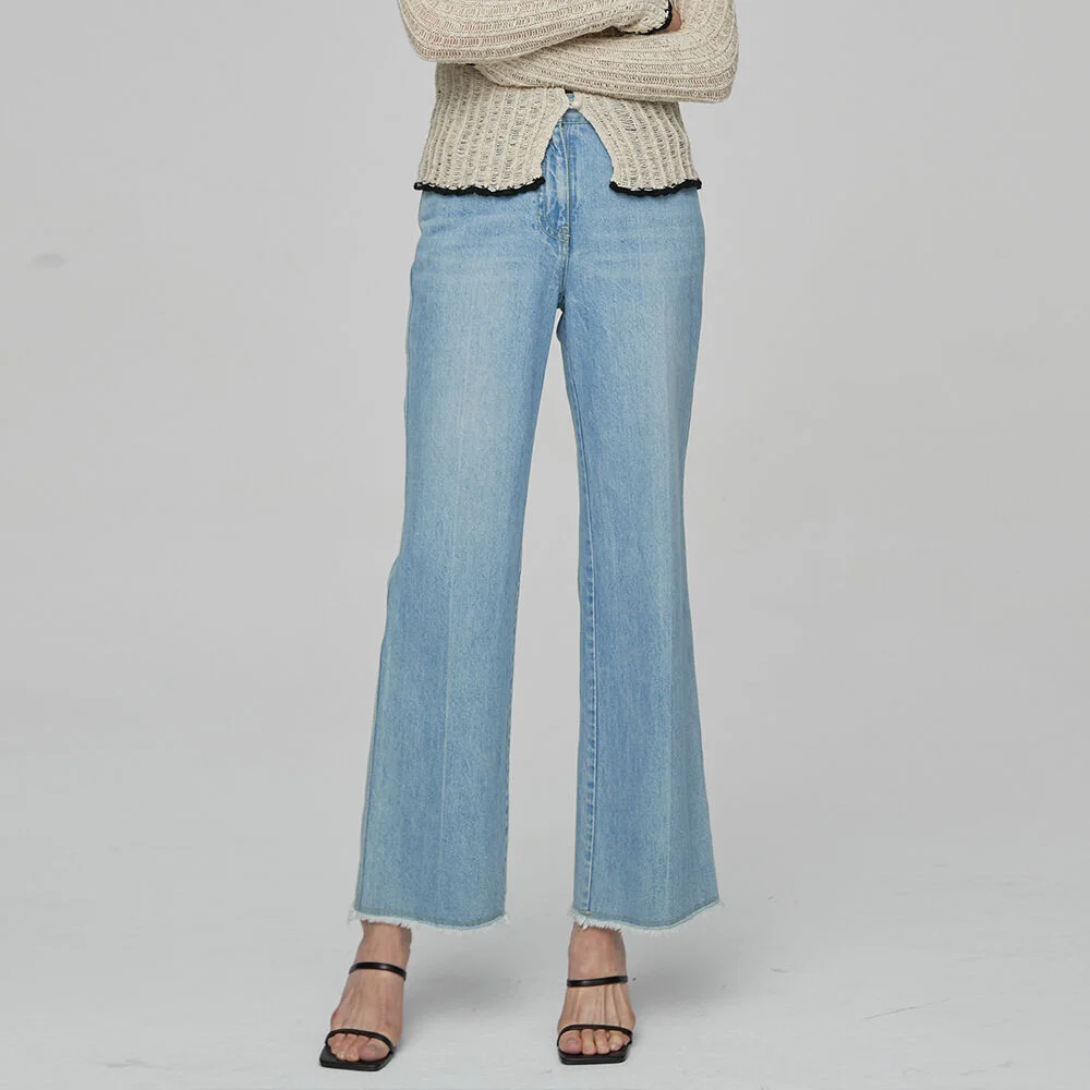 BOOTSCUT WASHING DENIM - LIGHT BLUE