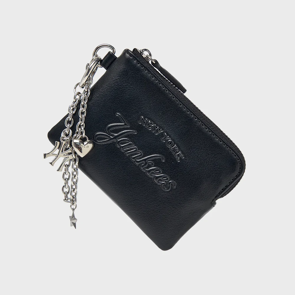 基本款 卡片 化妝袋 鑰匙扣 NY (Black)