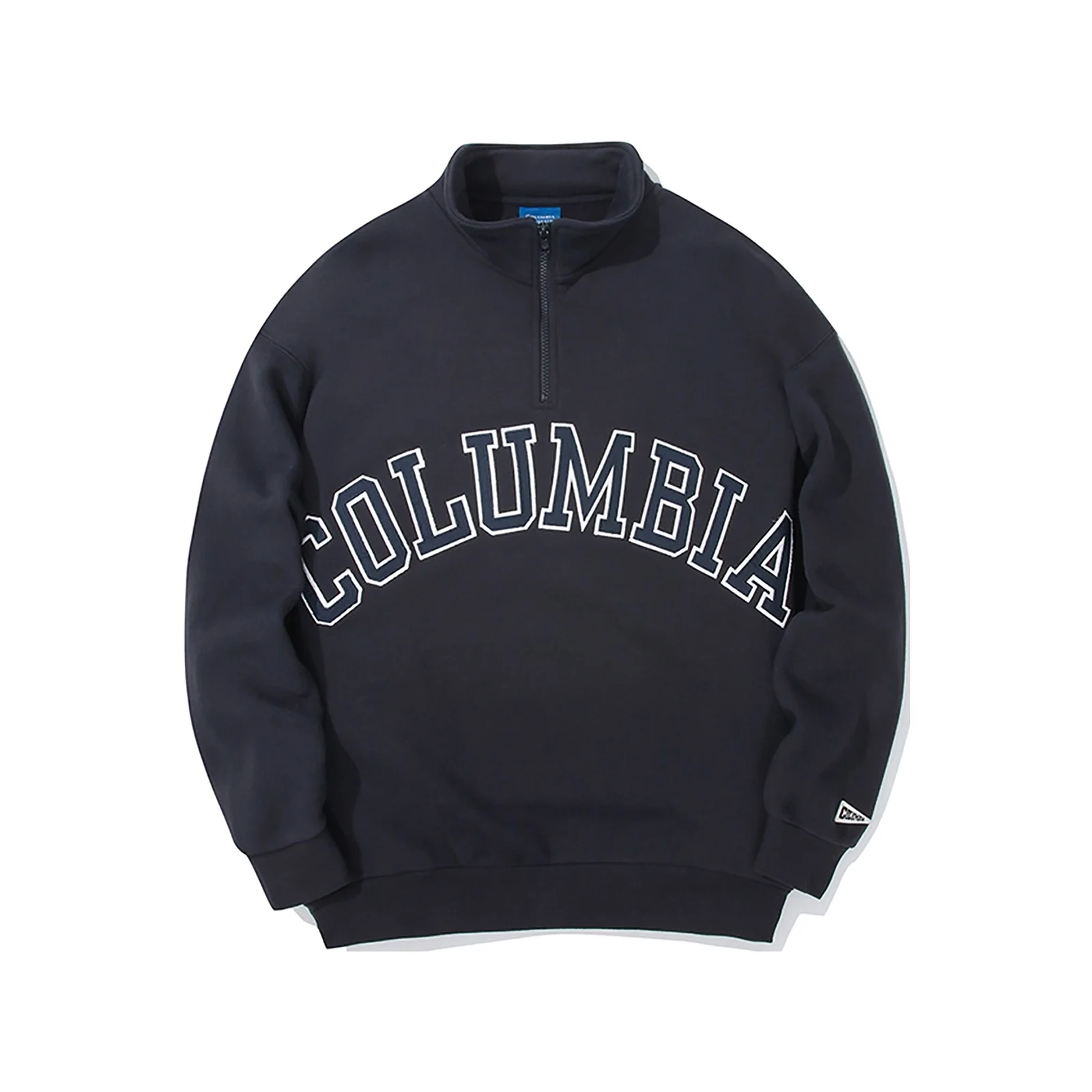 COLUMBIA ARCH OVER-FIT FLEECE HALF ZU SWEATSHIRTS Crown Navy