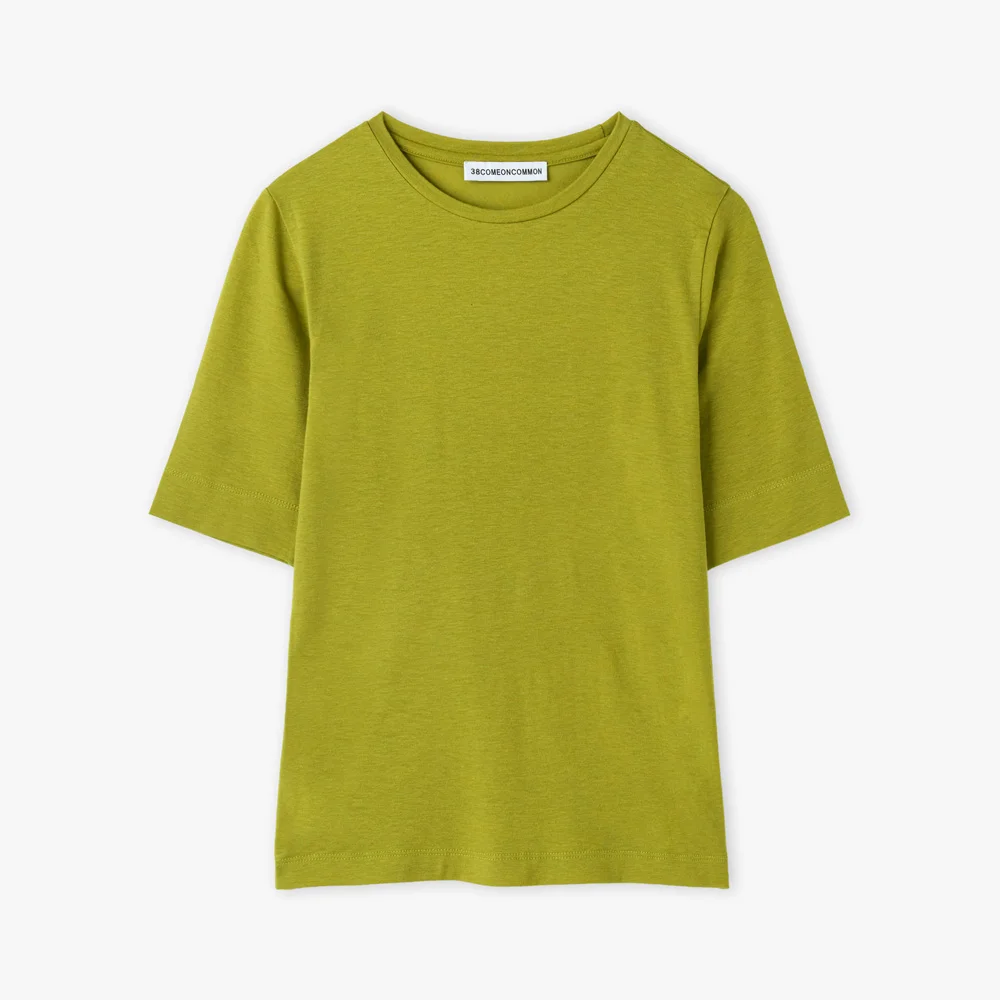 Slim Half T-Shirts (Olive)