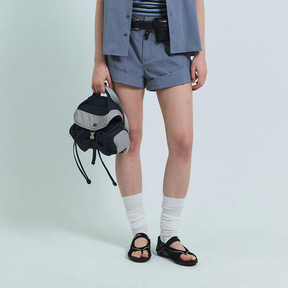 ODE STRIPE SHORTS (NAVY)