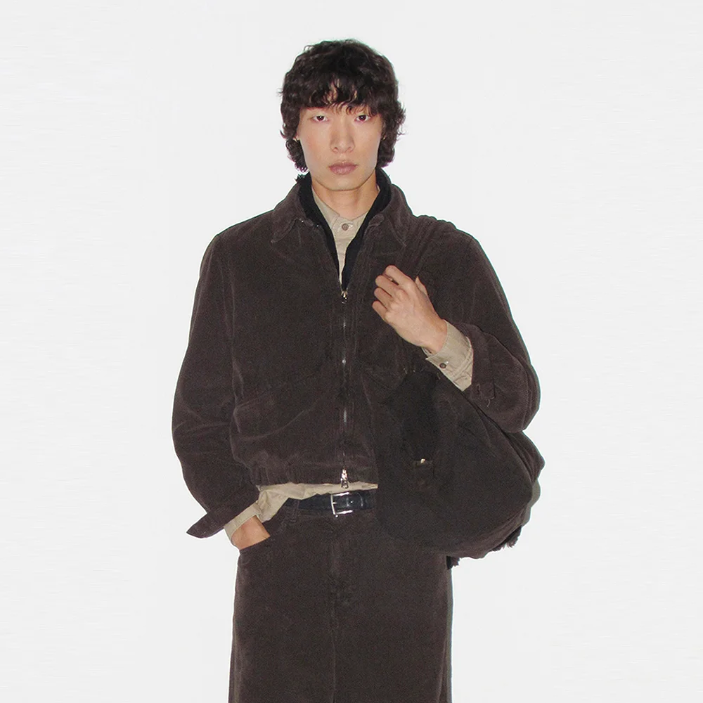 CORDUROY BLOUSON BROWN
