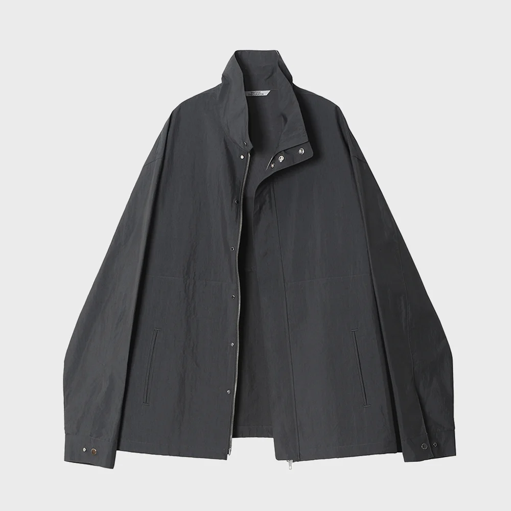 HIGHNECK JACKET CHARCOAL