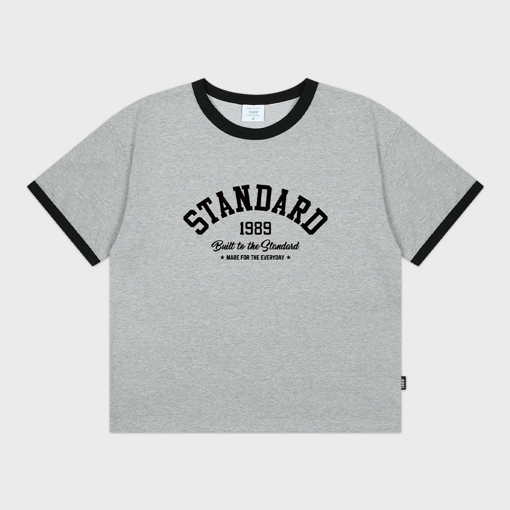 BUILT STANDARD 涼感棉 短版 Ringer 短袖 (SRCSTD-0256)