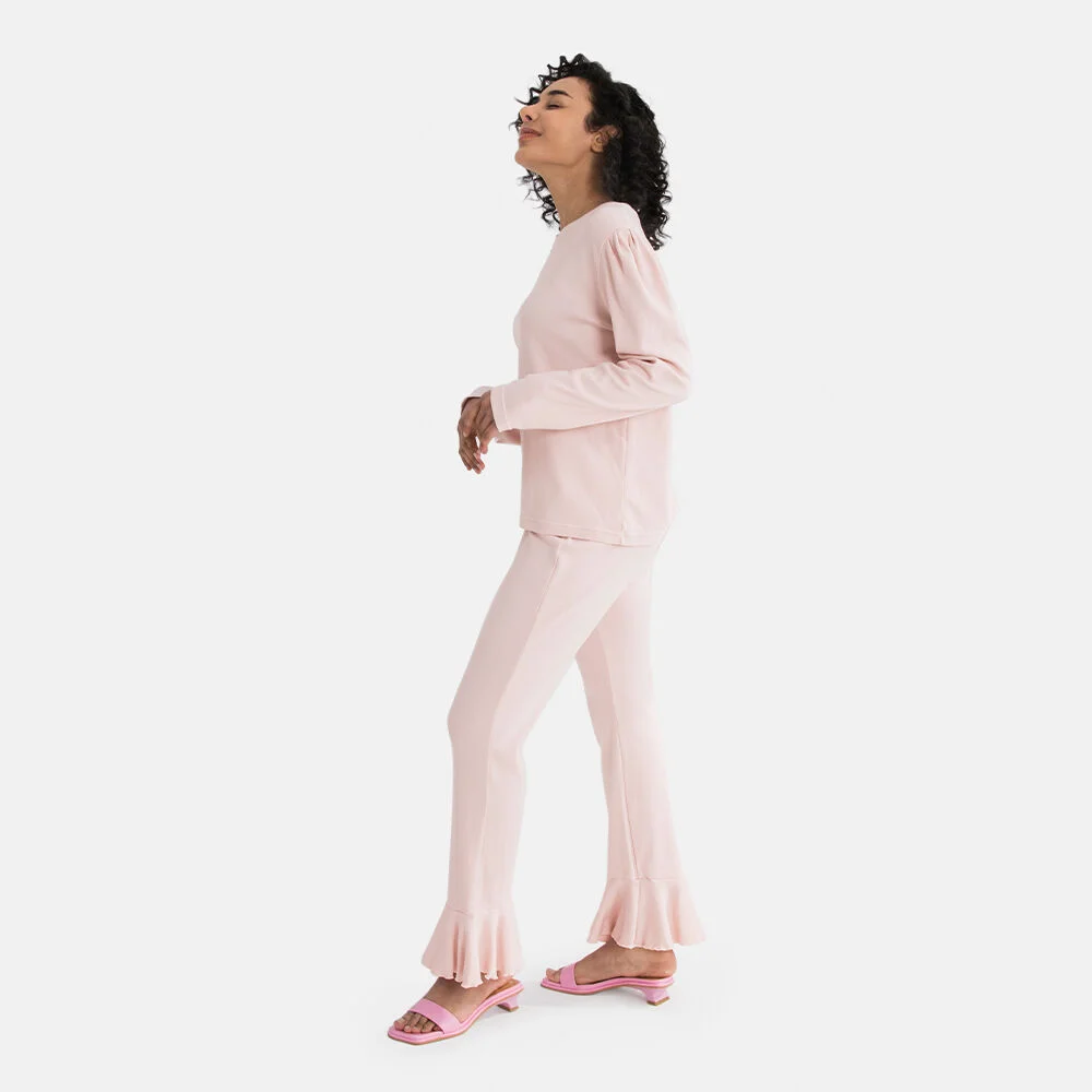 Soho Modal Puff Lounge Set Pink Soho 莫代爾 泡泡 家居套裝 粉色