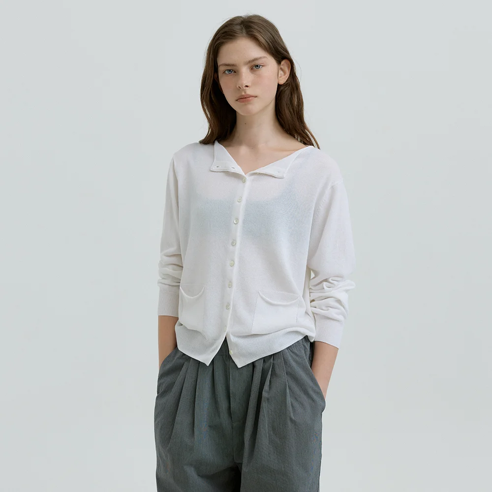 Paper Boat Cardigan (White)