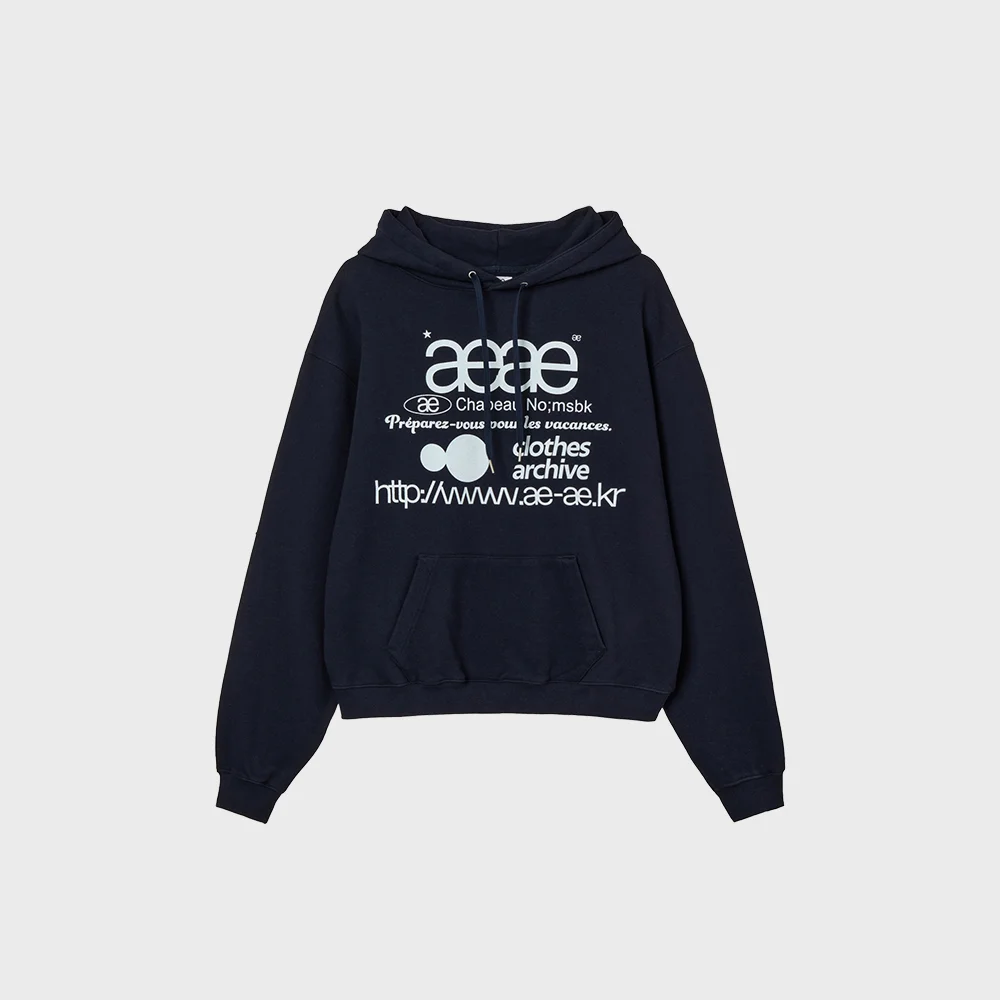 WEB LOGO LOOSED HOODIE