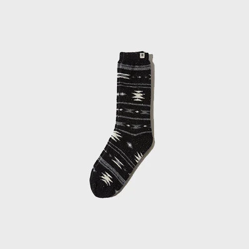 圖案 長筒 Wool Socks Black (S22WURSO02)