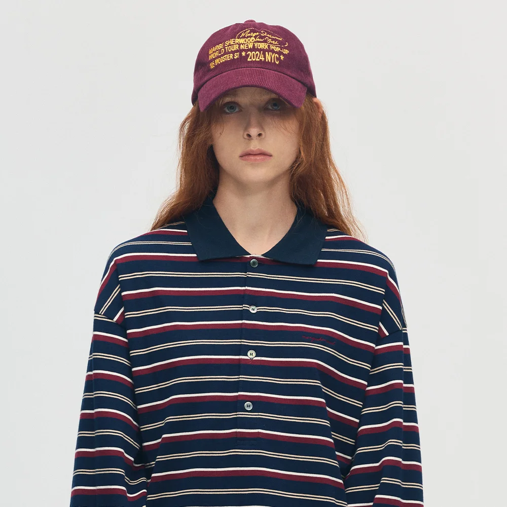 CORDUROY NEW YORK BALLCAP_burgundy