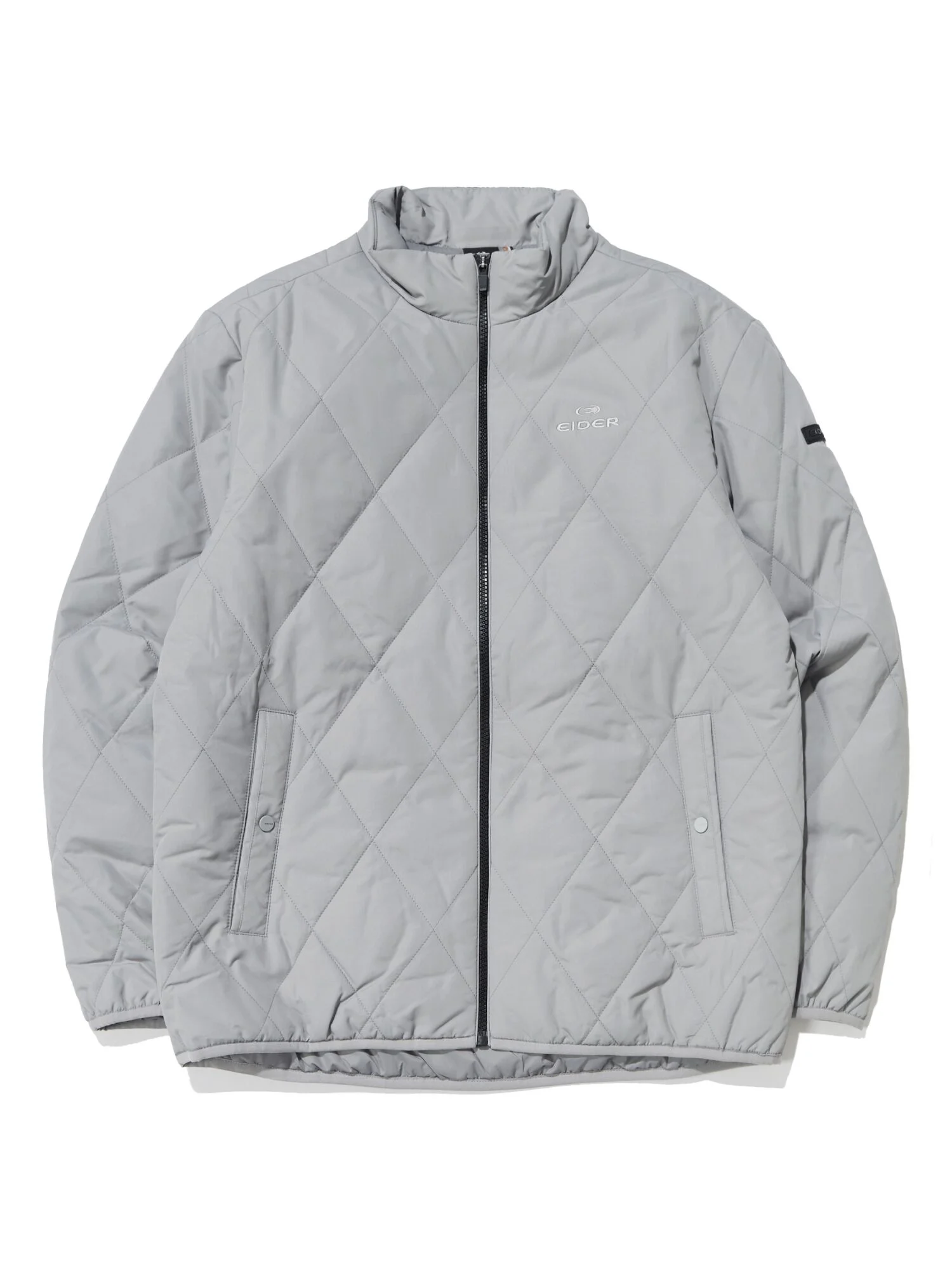 POP 男裝 輕量 絎縫 羽絨外套_Heather Grey_DMU23181C4