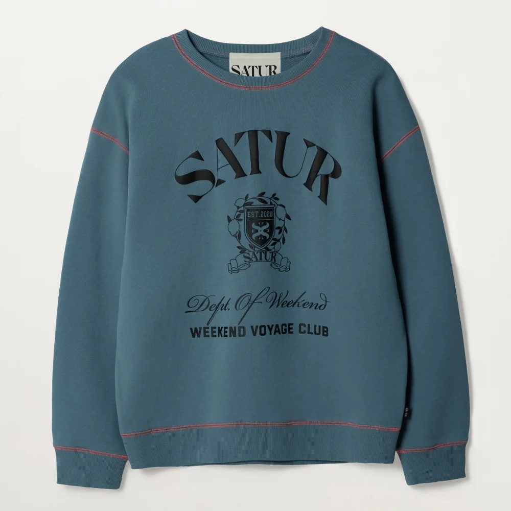Crest 標誌 圖案 衛衣 Fog 藍色