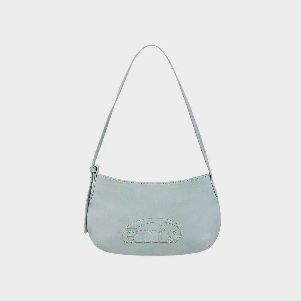 LOGO EMBOSSED TOTE BAG-PASTEL BLUE