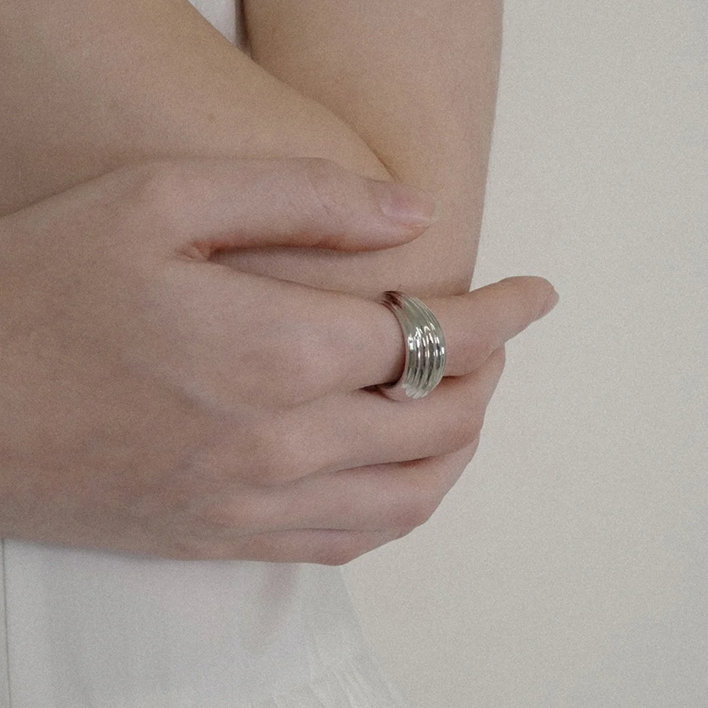 pleats shell ring ver.2