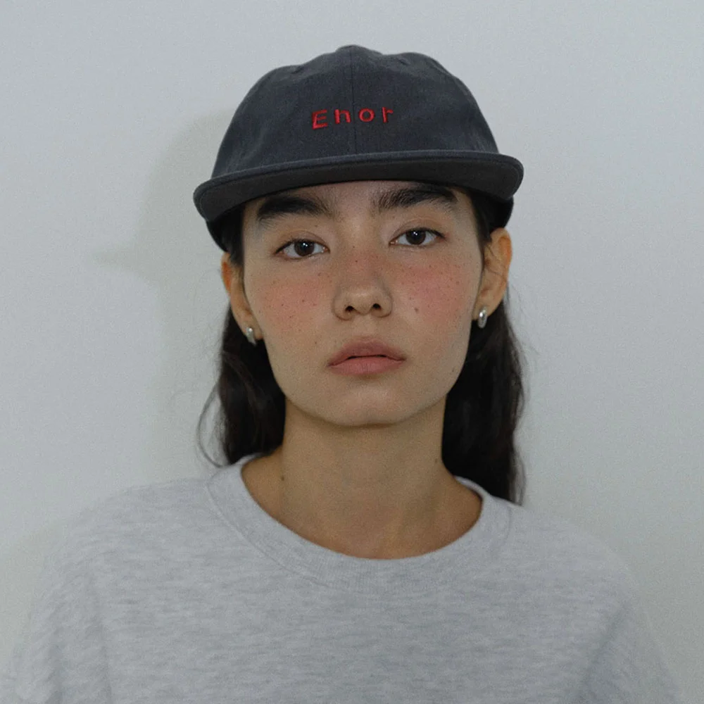 ENOR SMALL LOGO BALL CAP - CHARCOAL