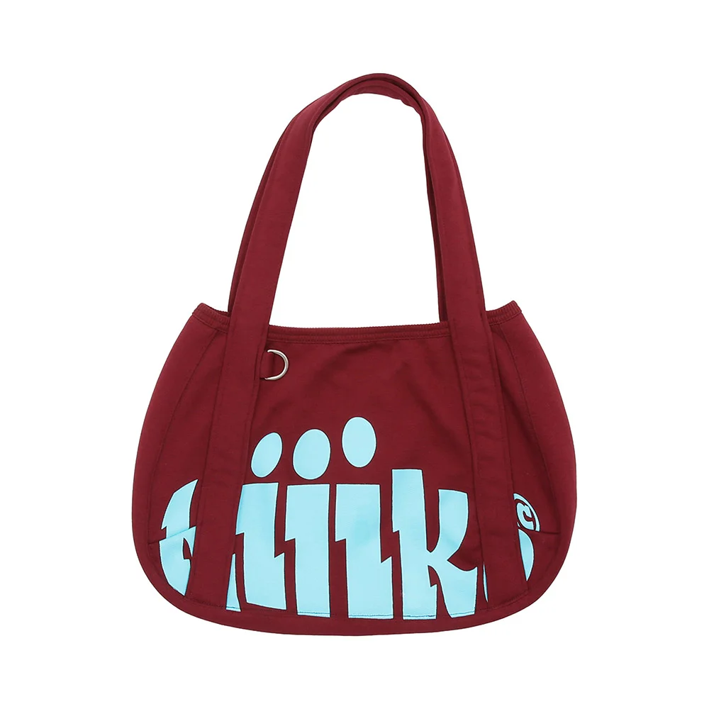 Ke907. Easy Slouchy Sweat Bag Burgundy