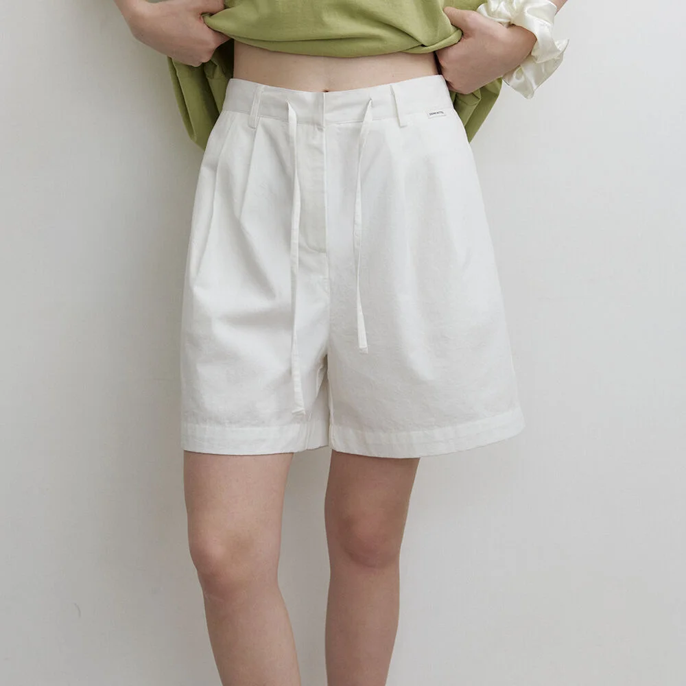 Daily cotton banding short _Ivory