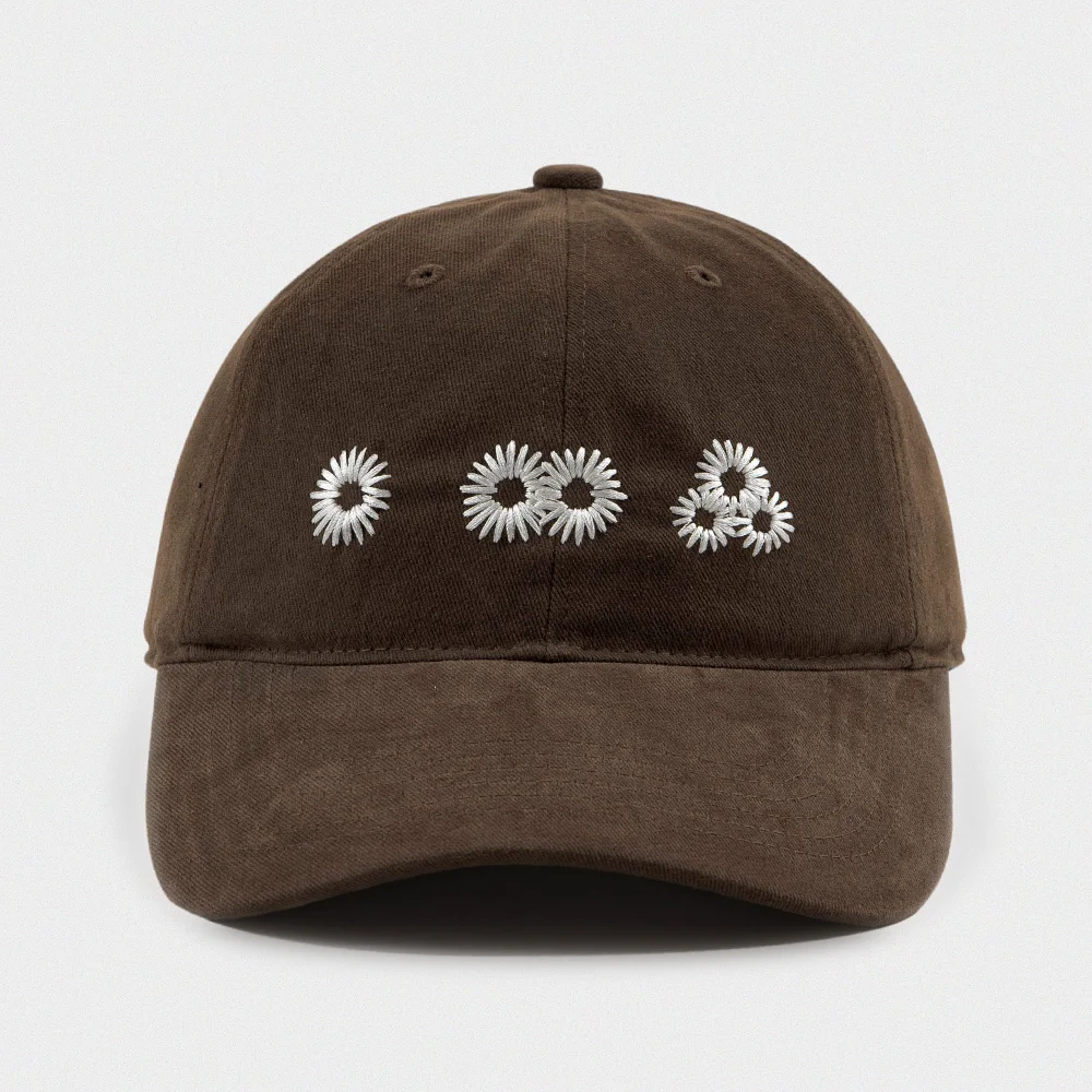 Newvy Logo Peach Ball Cap (BROWN)