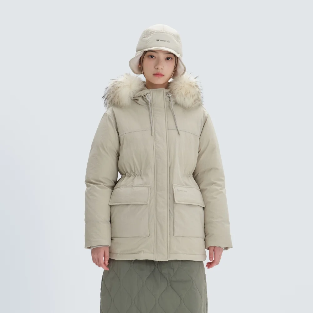 Land 女裝 連帽衫 厚重 Down 外套 Light Beige (S24WWTDJ31)
