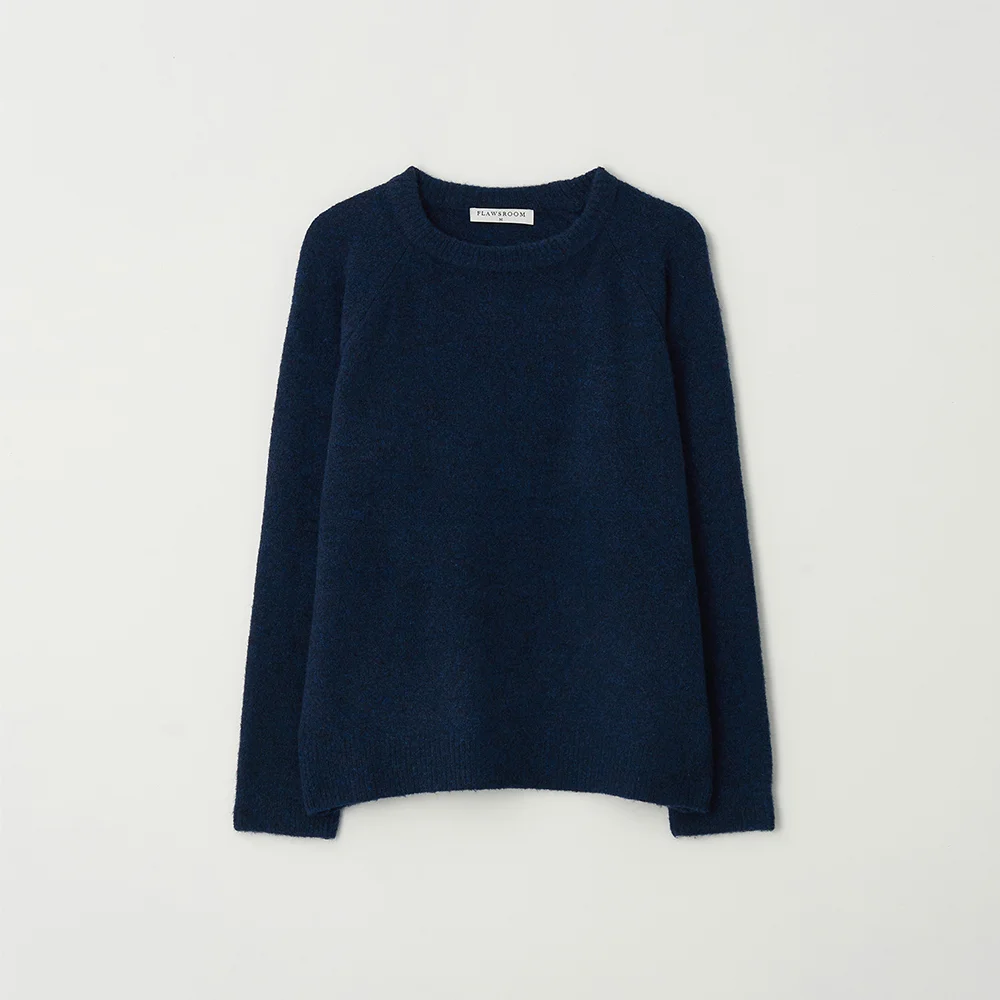 Soft Hairly Knit NAVY