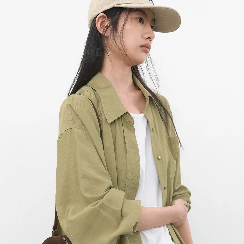 (BL-4451)LAHT STRIPE OVERSIZED SHIRT