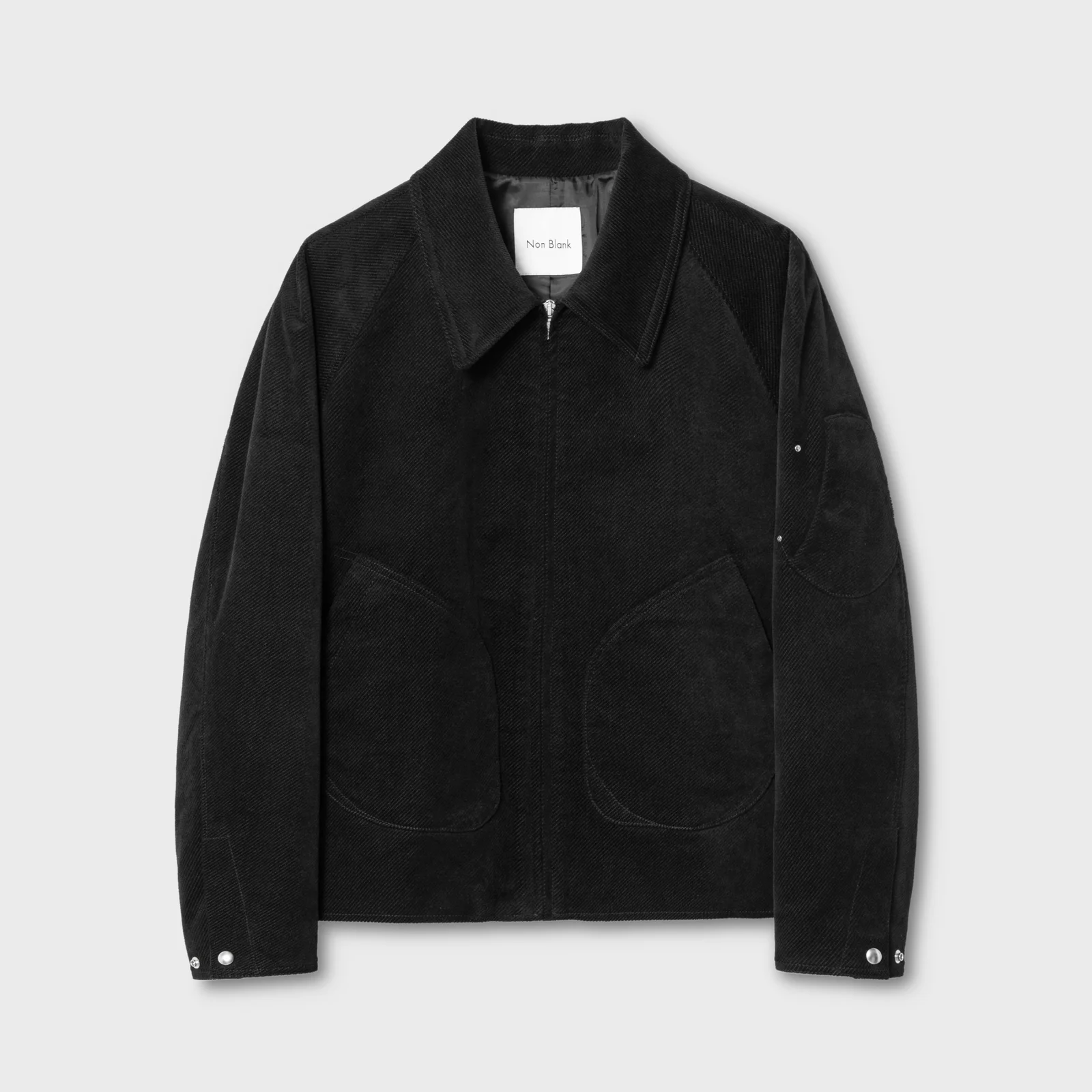 縫線 短身外套_BLACK