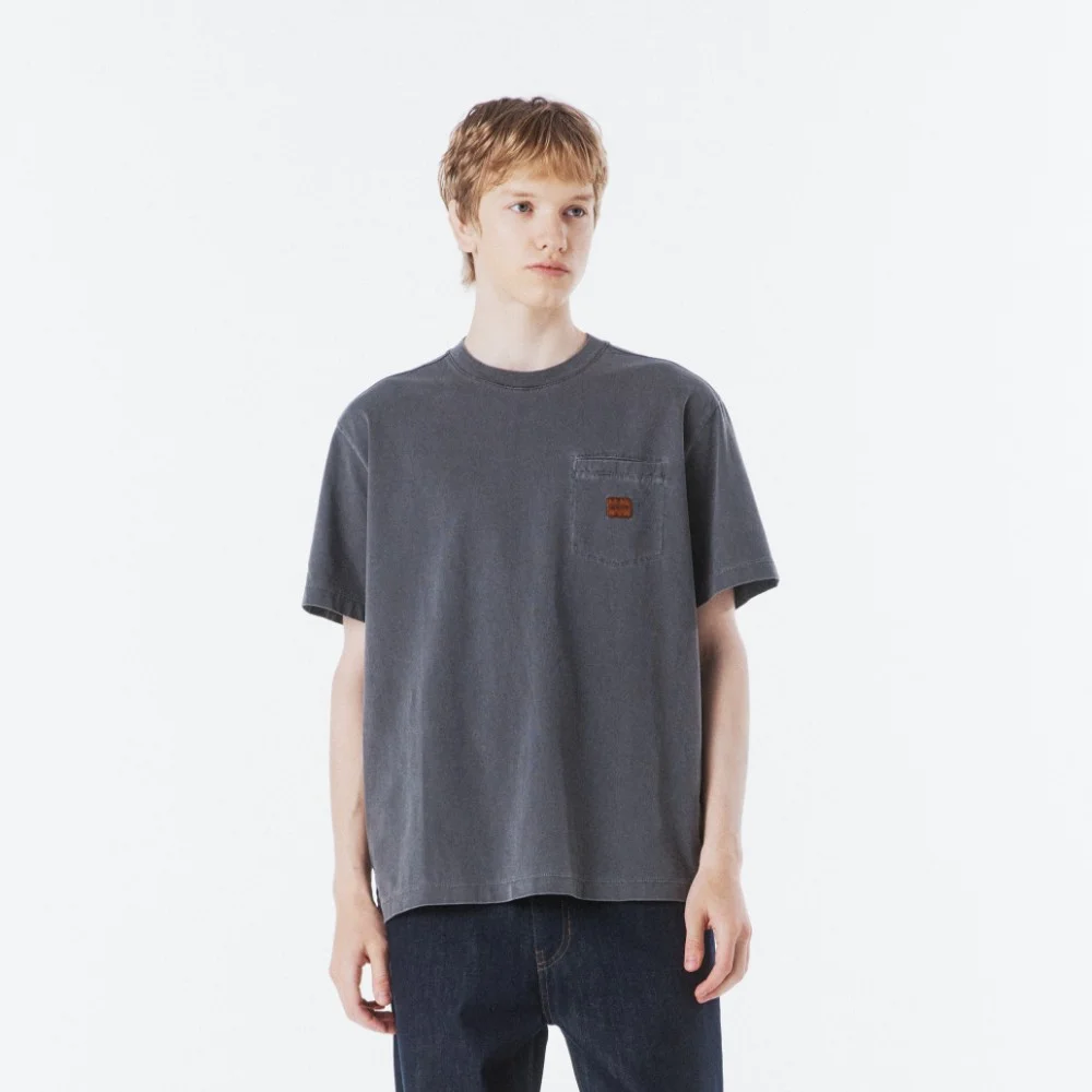 PIGMENT DYEING HALF SLEEVE T-SHIRT - CHARCOAL (P265UTS430)