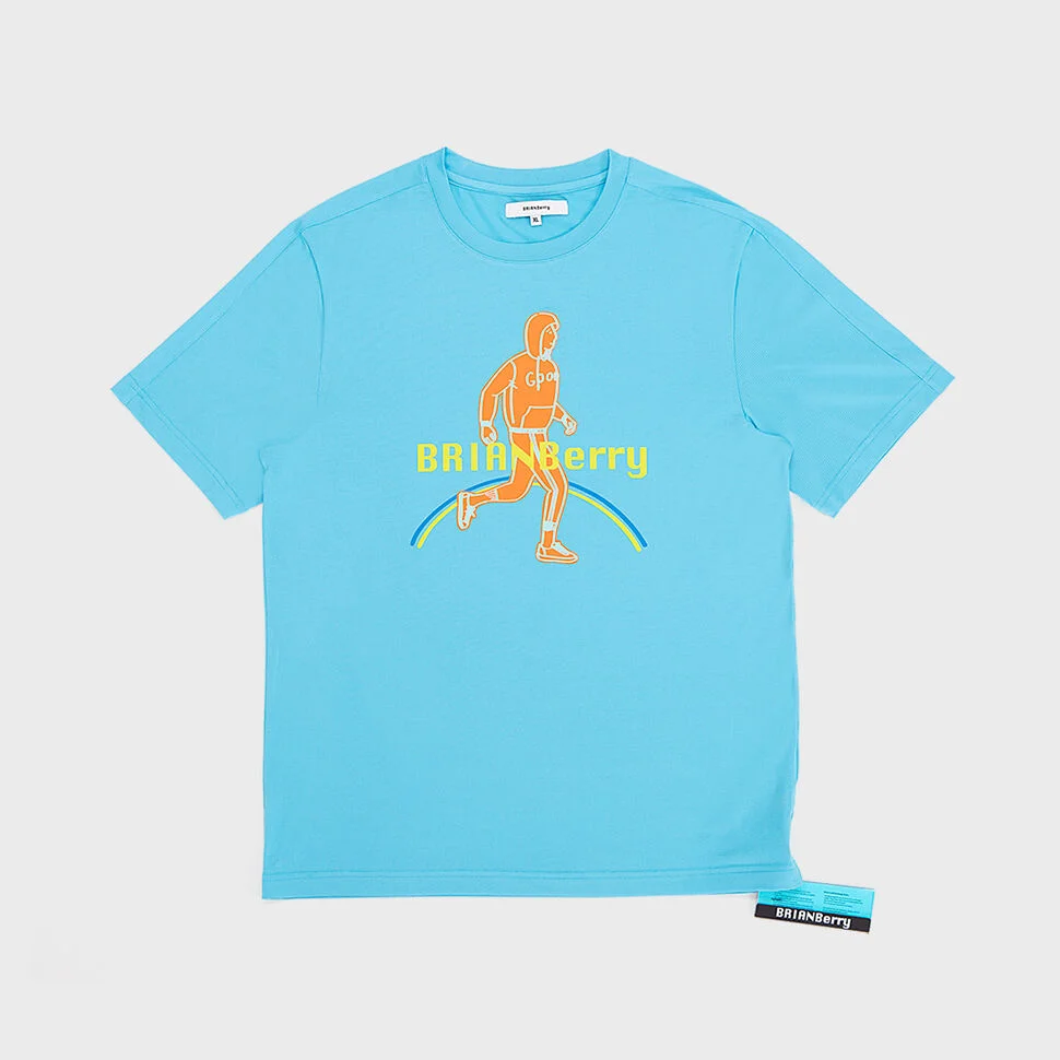 BIG LOGO TEE_AQUA