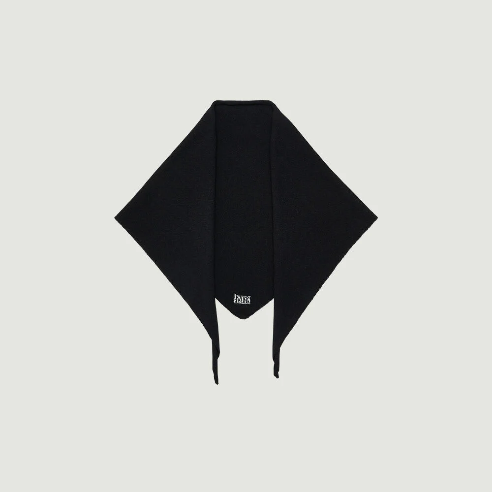 ELENA KNIT SCARF (BLACK)