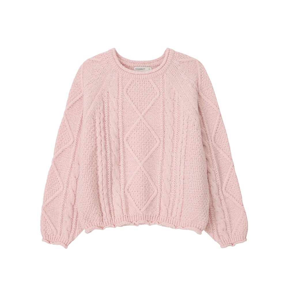 Lumiere Cable Knit (light pink)