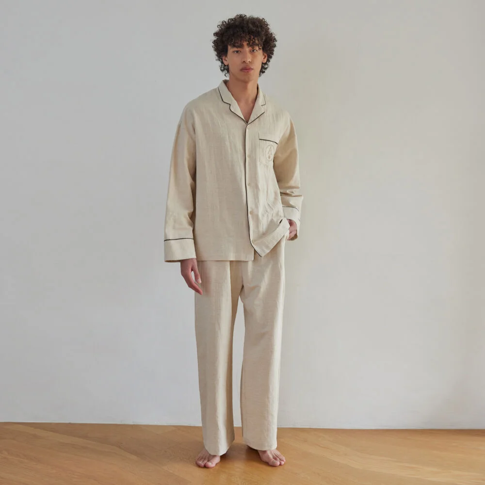 CLASSIC PAJAMA SET_ecru linen
