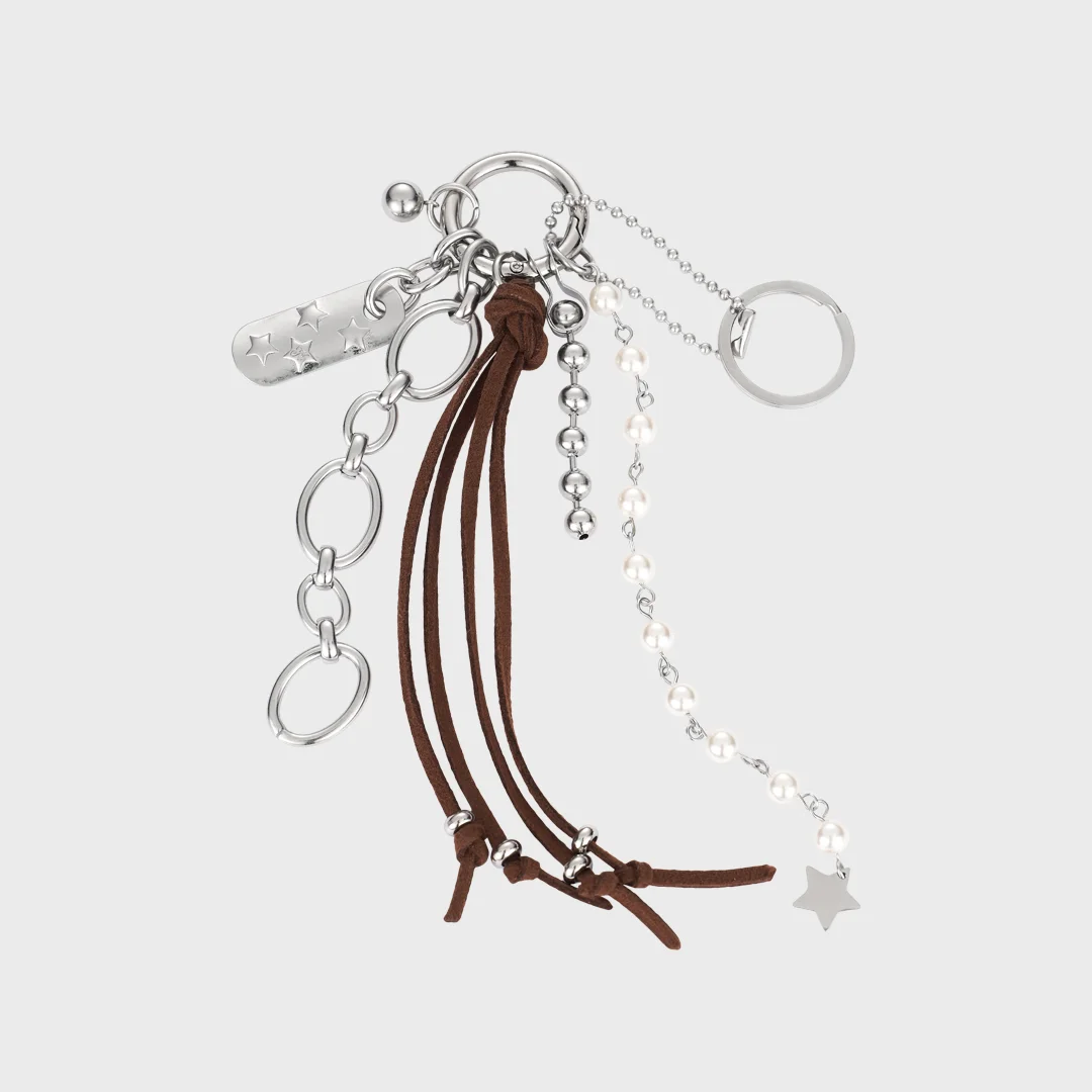 catch star key ring-silver