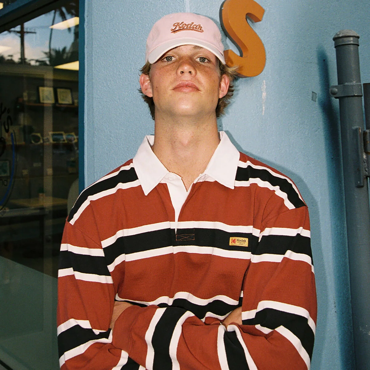 Mailer 長袖 Polo T恤 RED