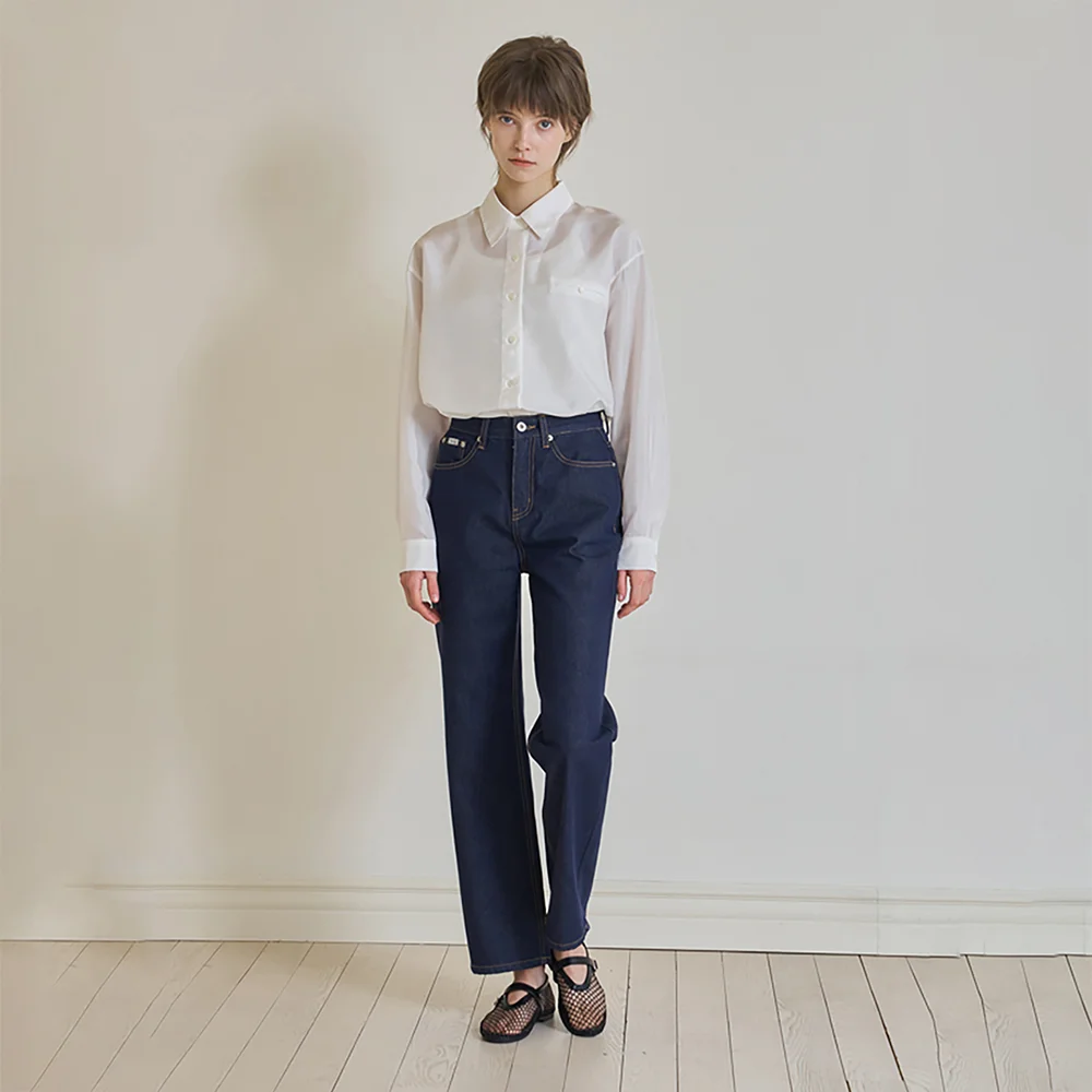 Shine overfit shirt (Ivory)
