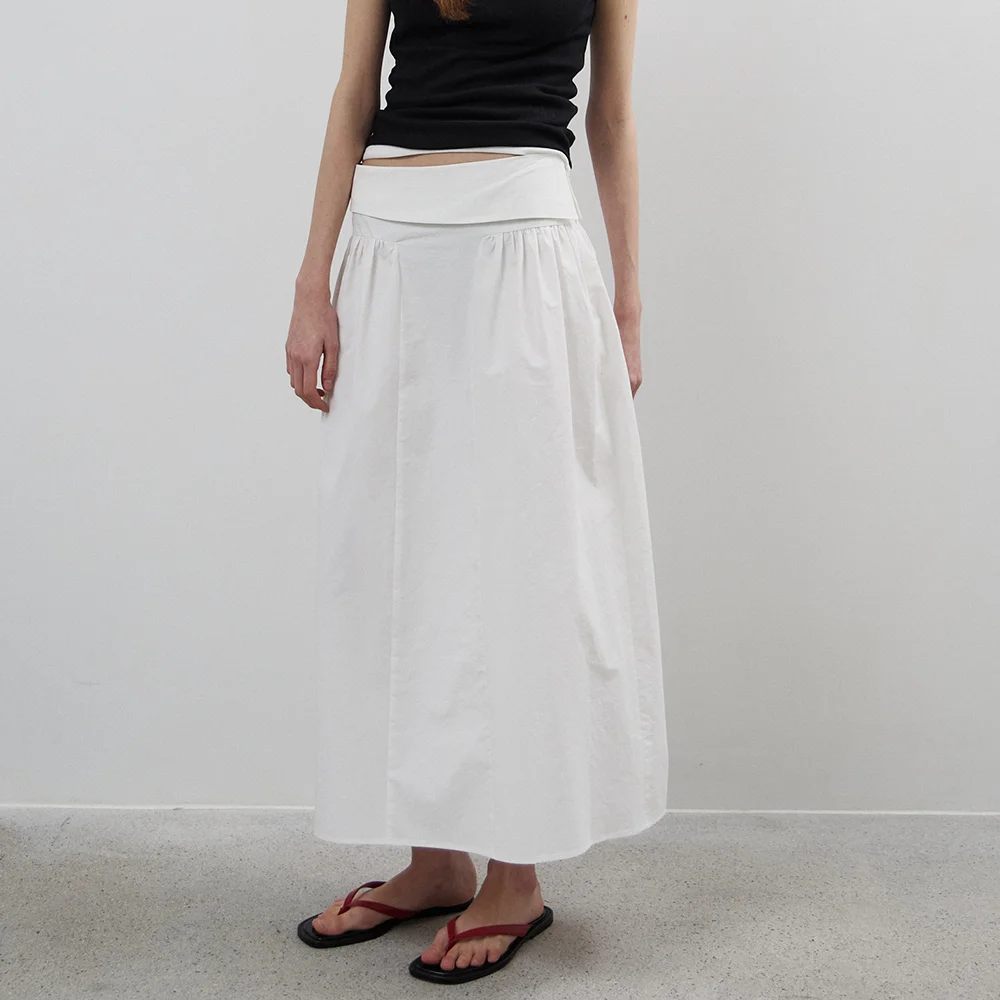 Segment Flare Skirt(Ivory)