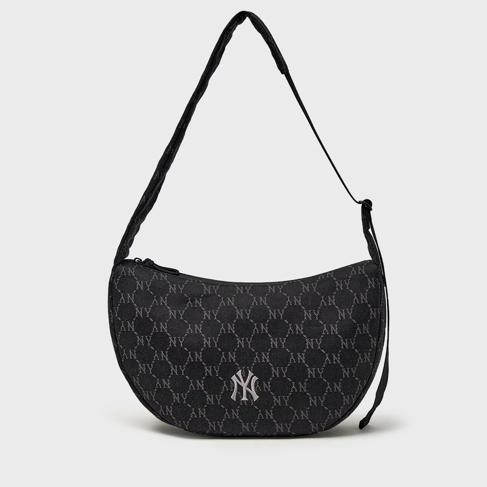 菱形 Monogram 牛仔 JQD 斜揹袋 NY (Black)