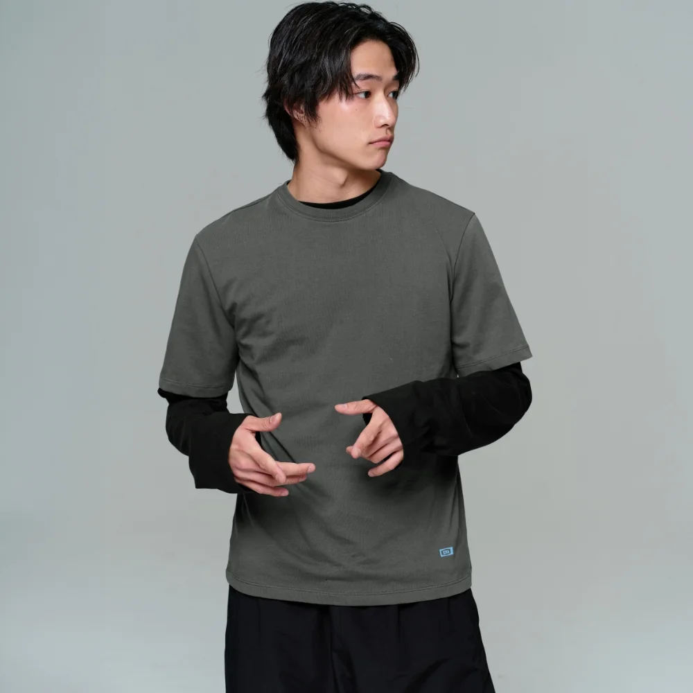 MEN ERA ESSENTIAL T - WASHED D.GRAY