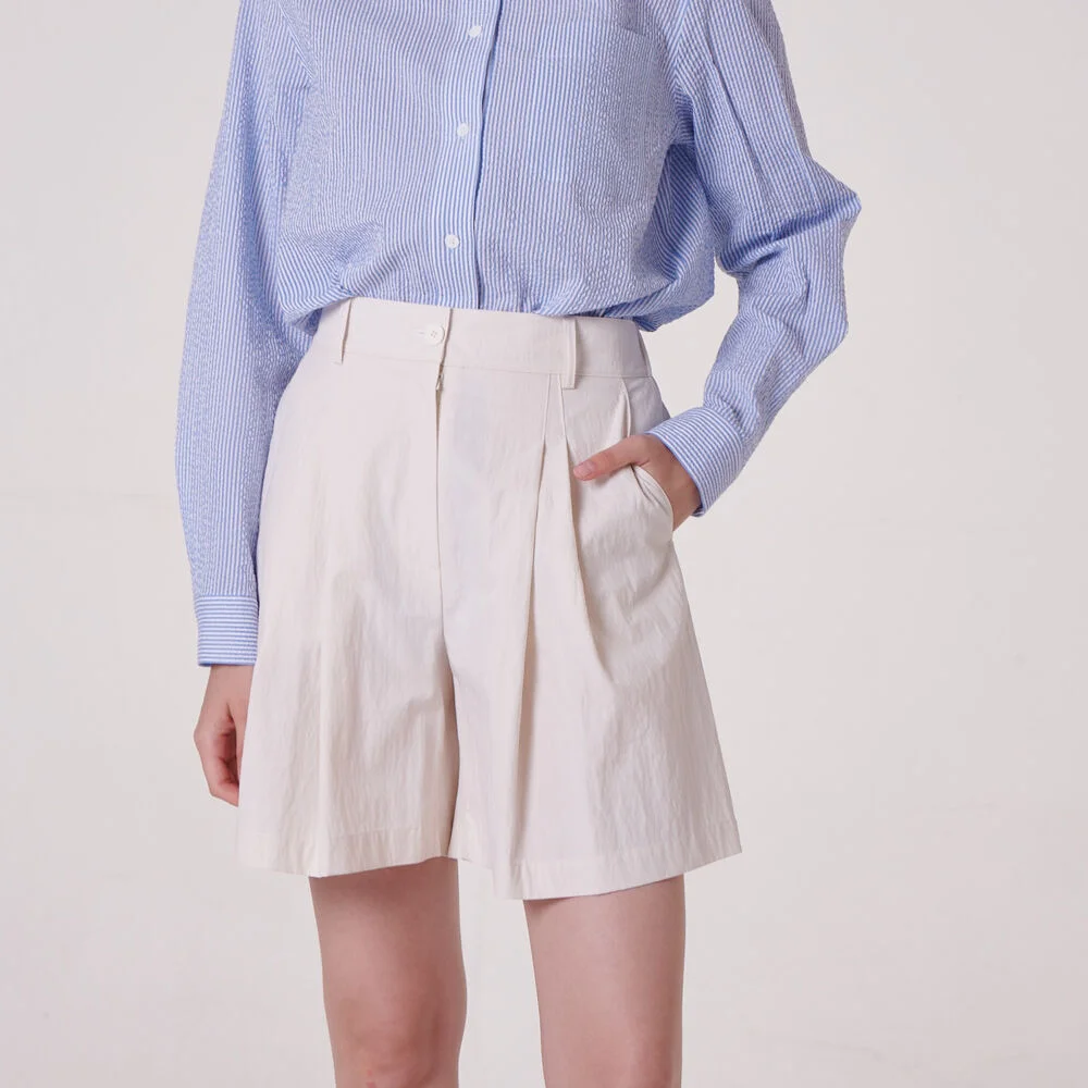 easy short pants_ cream ivory