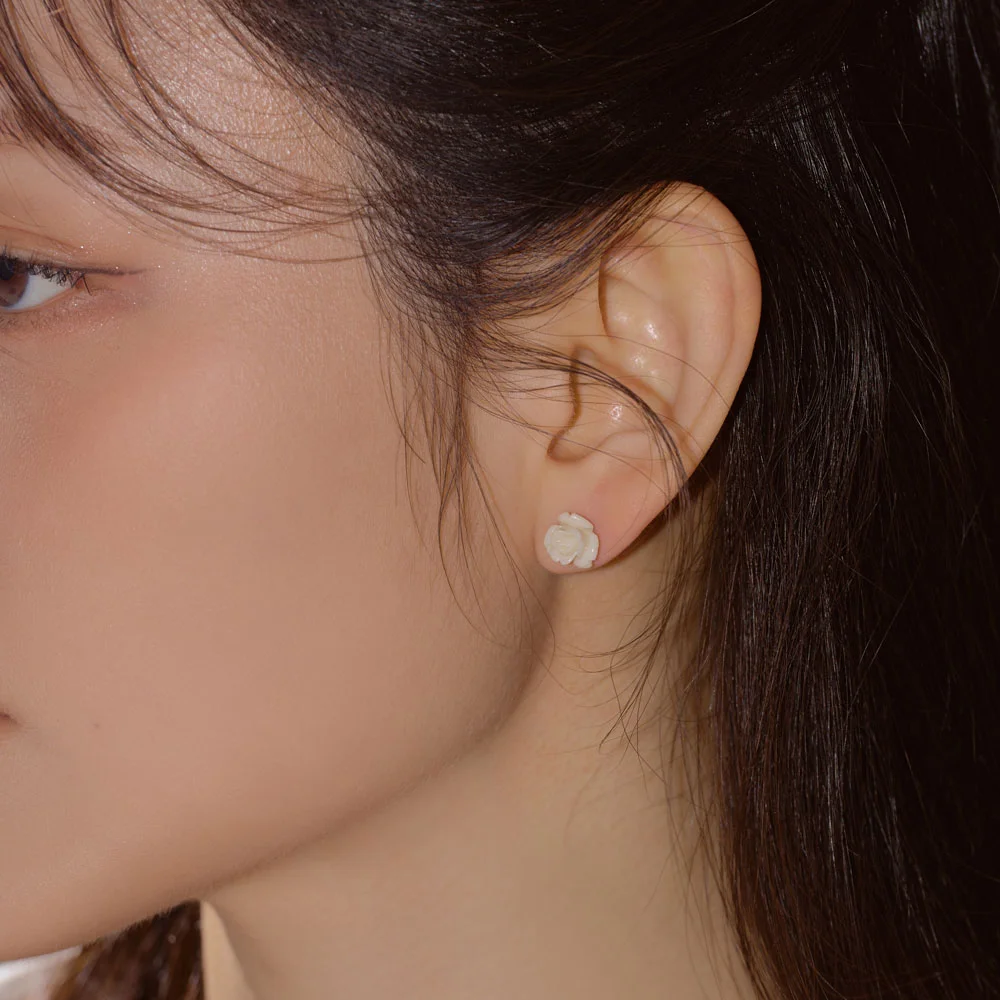14k 包金 Rosea 松石 玫瑰 耳環 (7colors)