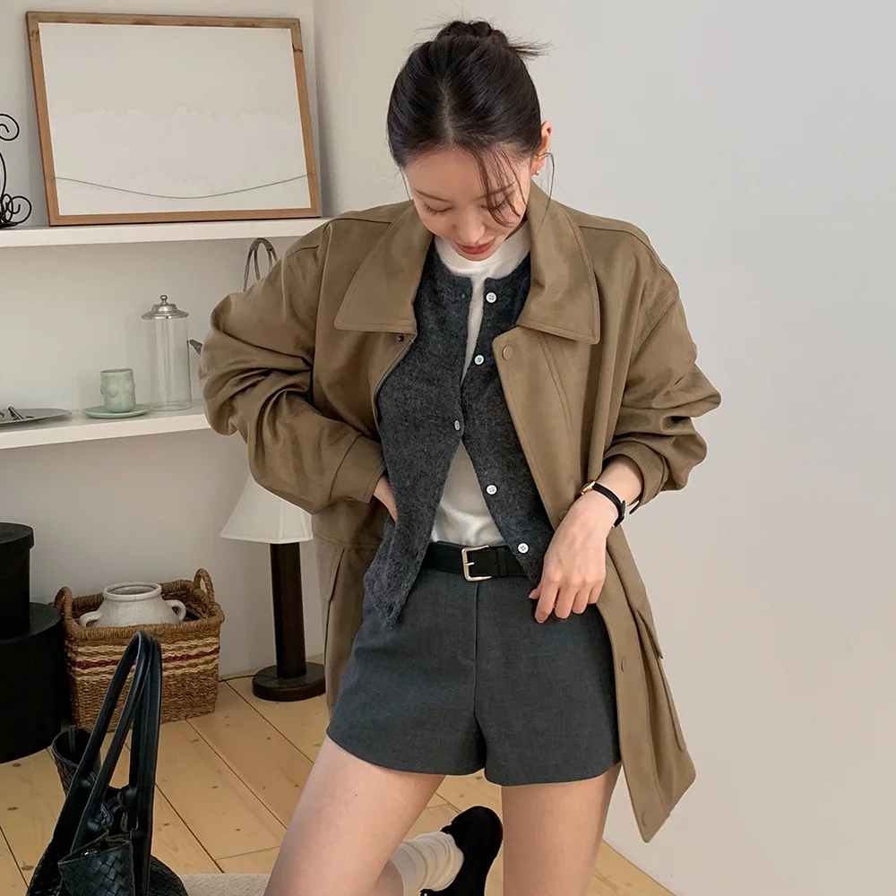 STILL DRY SUEDE JACKET (TAUPE BEIGE)