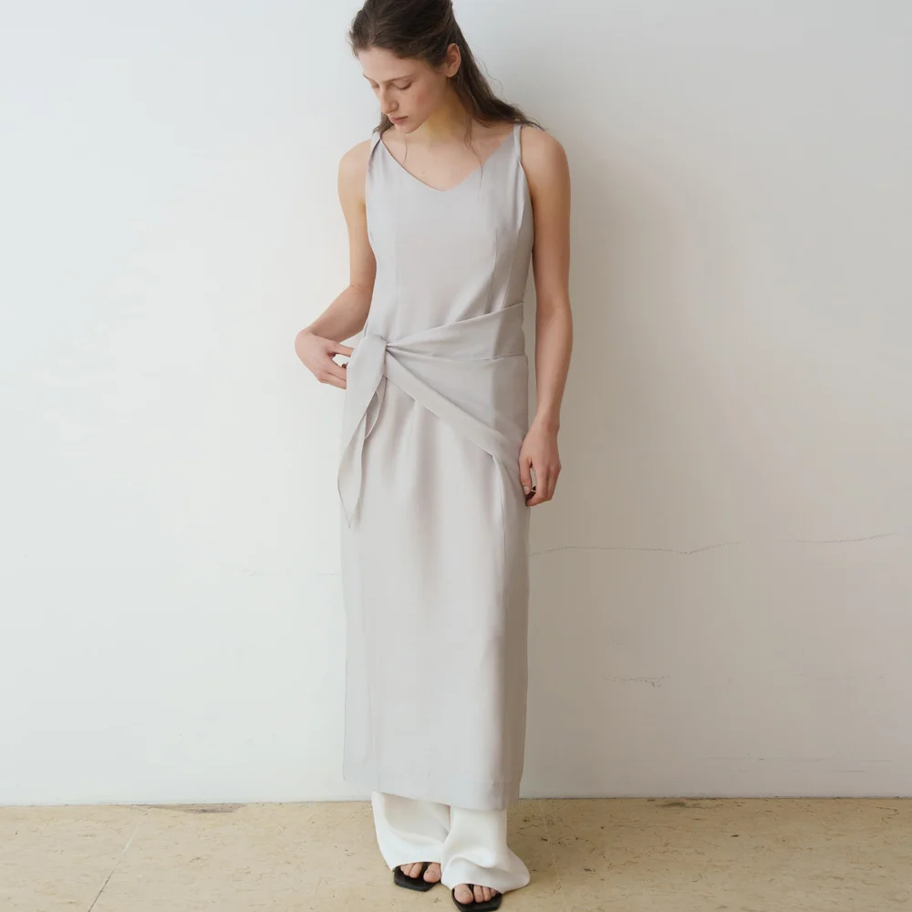 SERENE VISCOSE KNOT OPS_ASH GREY