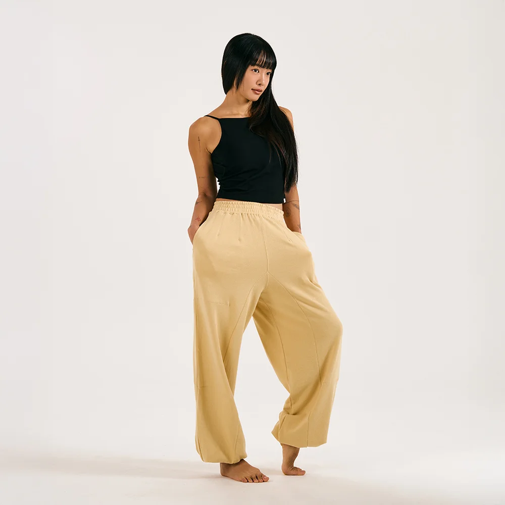 Vamadevasana Pants (Creme yellow)