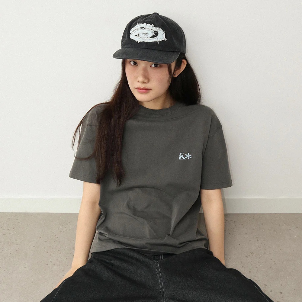 Overlap Orbit Short Sleeve T-shirt_Charcoal