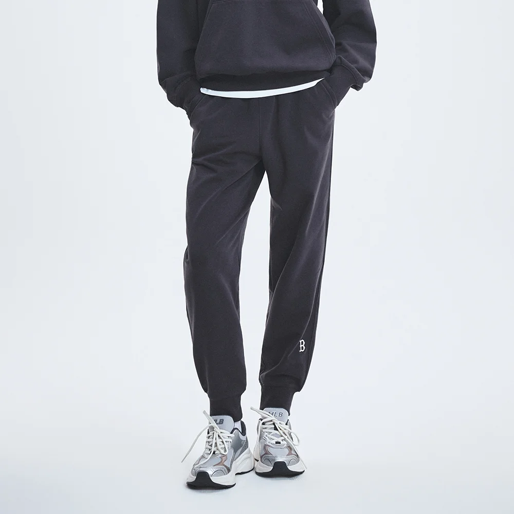 基本款 小標誌 束腳褲 BOS (Charcoal Grey)