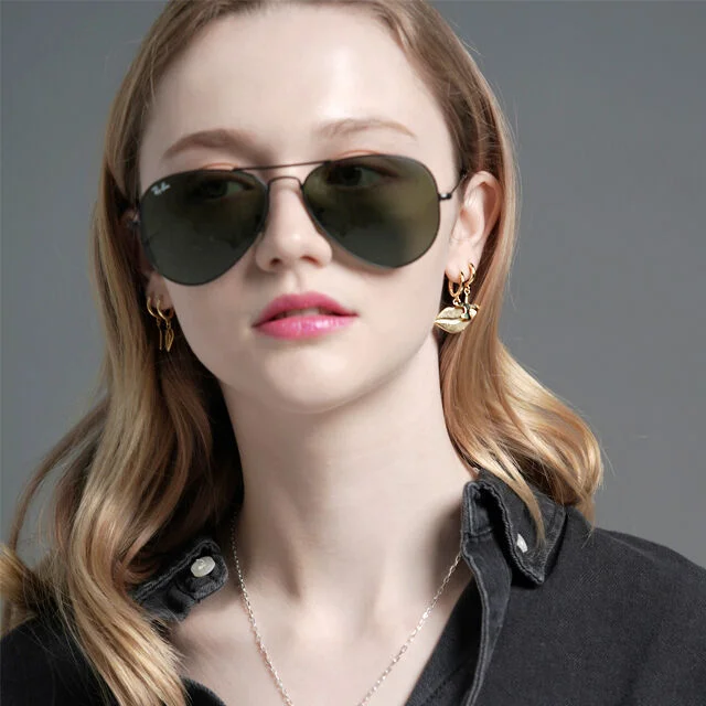 Signature mini motives ring Earring 標誌款 迷你 簡約 一觸即開 垂墜耳環