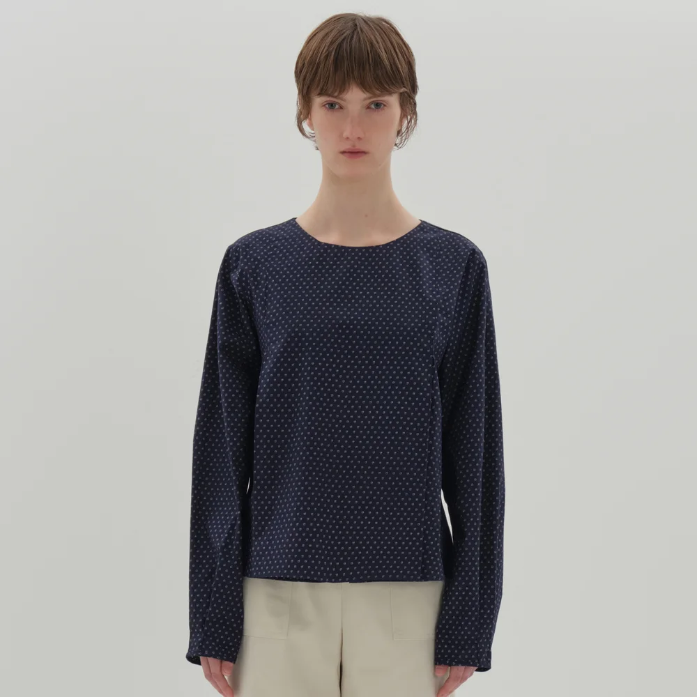 magaly blouse_navy